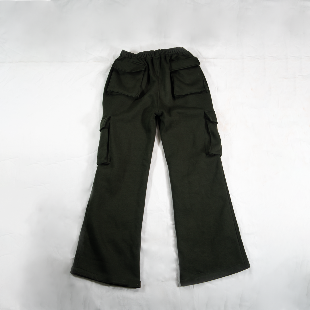 SEA GREEN CARGO SWEATPANTS