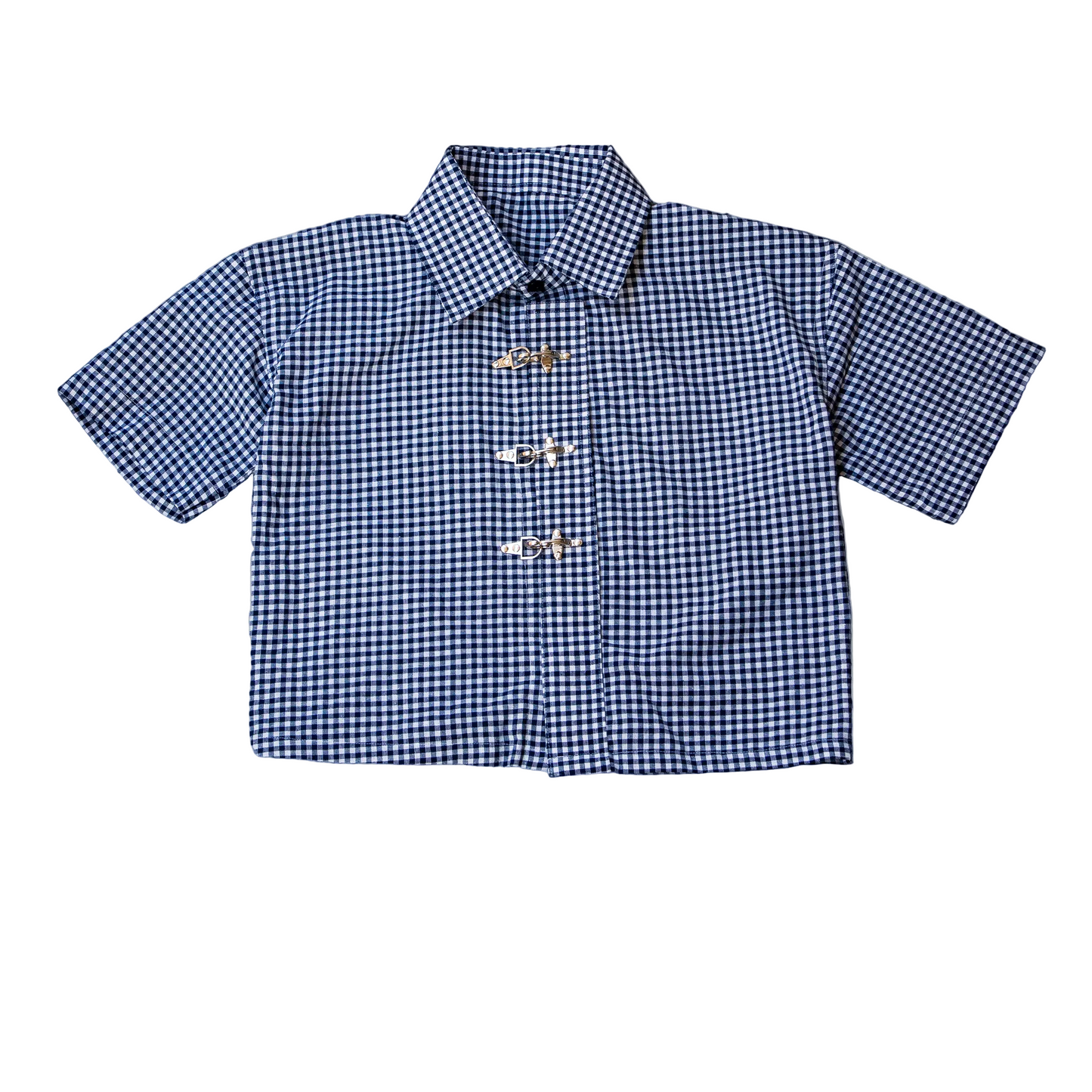 AZURE GRID CLASP SHIRT