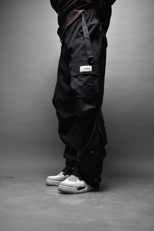 BLACK ALPHA TYPE-1 PANTS