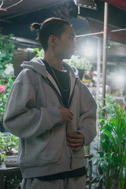 OVERSIZED GREY HOODIE