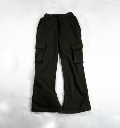 SEA GREEN CARGO SWEATPANTS