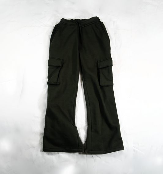 SEA GREEN CARGO SWEATPANTS